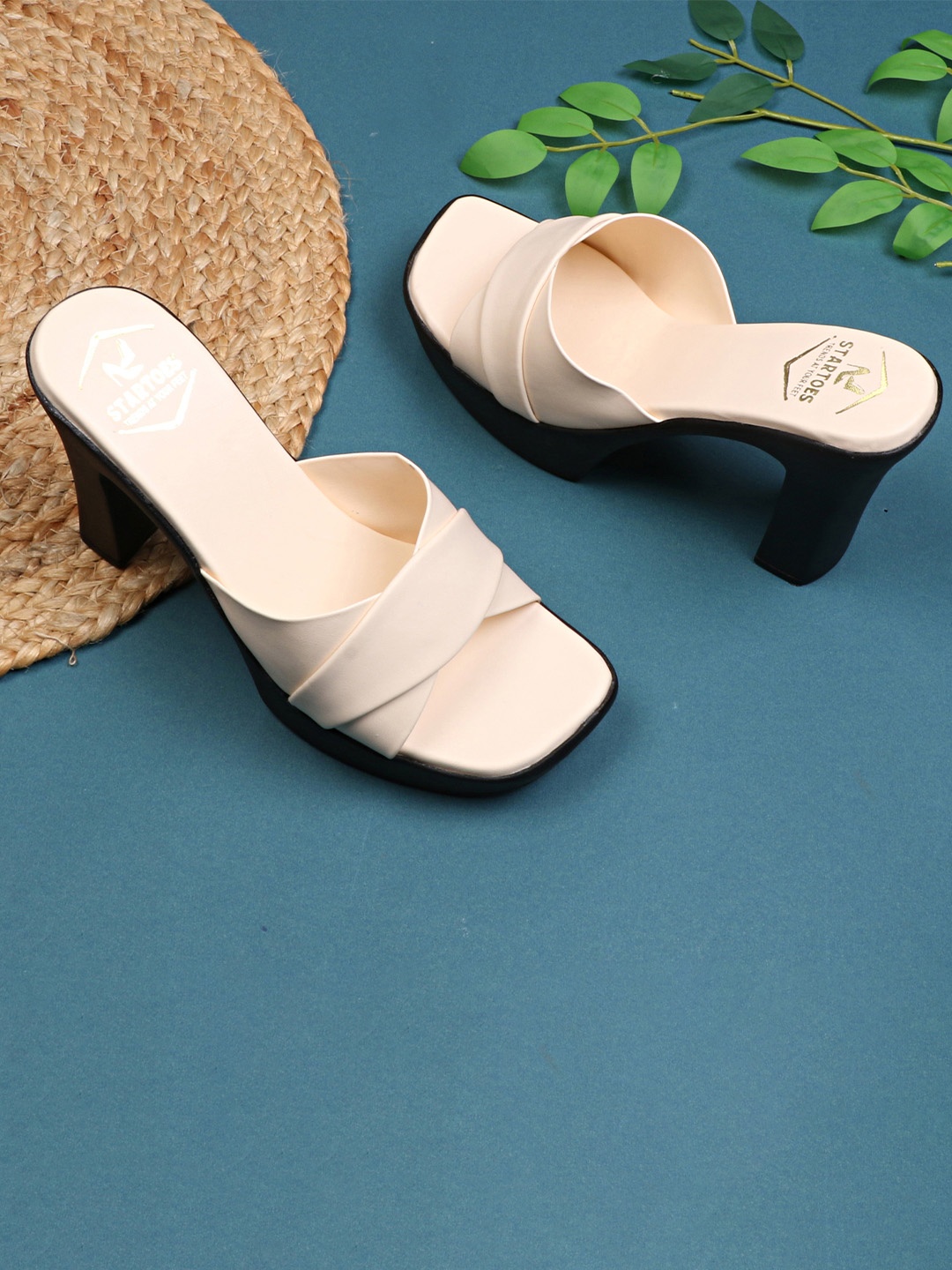 

STARTOES Women Platform Sandals, Cream