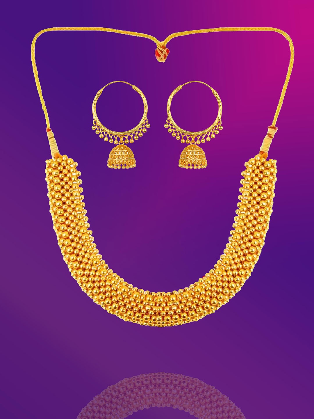 

Lila Gold Plated Jewellery Set