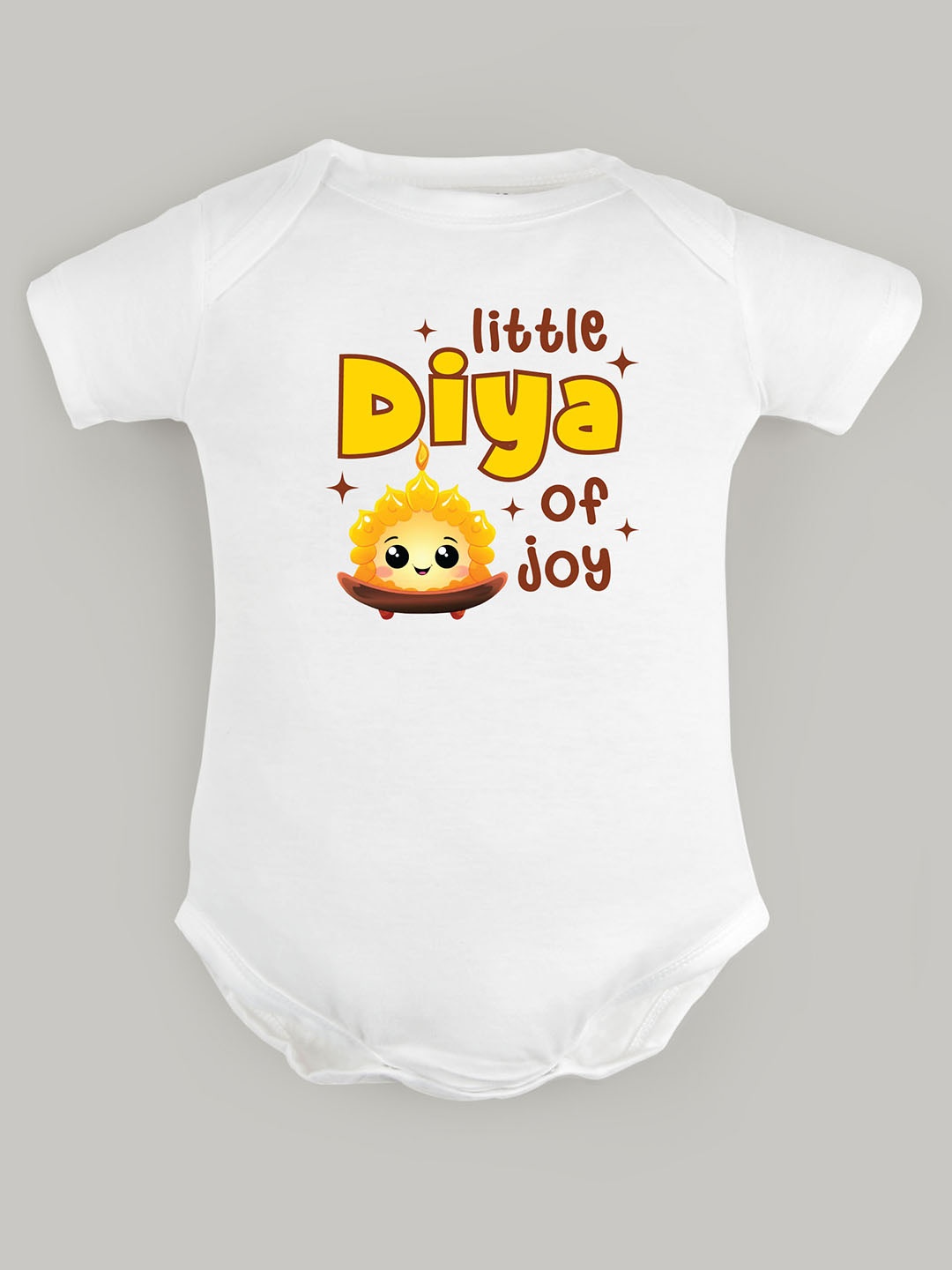 

FFLIRTYGO Kids Cotton Printed Bodysuit, White