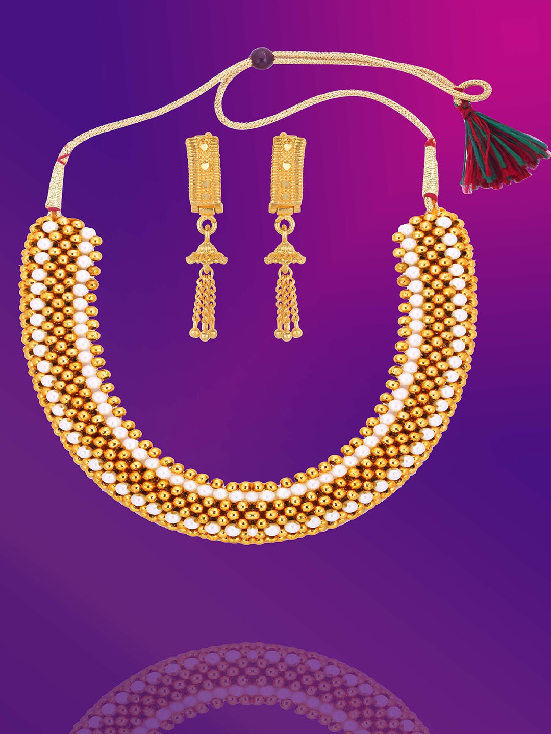 

Lila Gold-Plated Necklace and Earrings