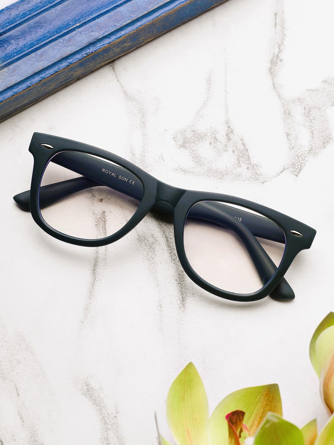 

ROYAL SON Unisex Full Rim Wayfarer Frames, Green