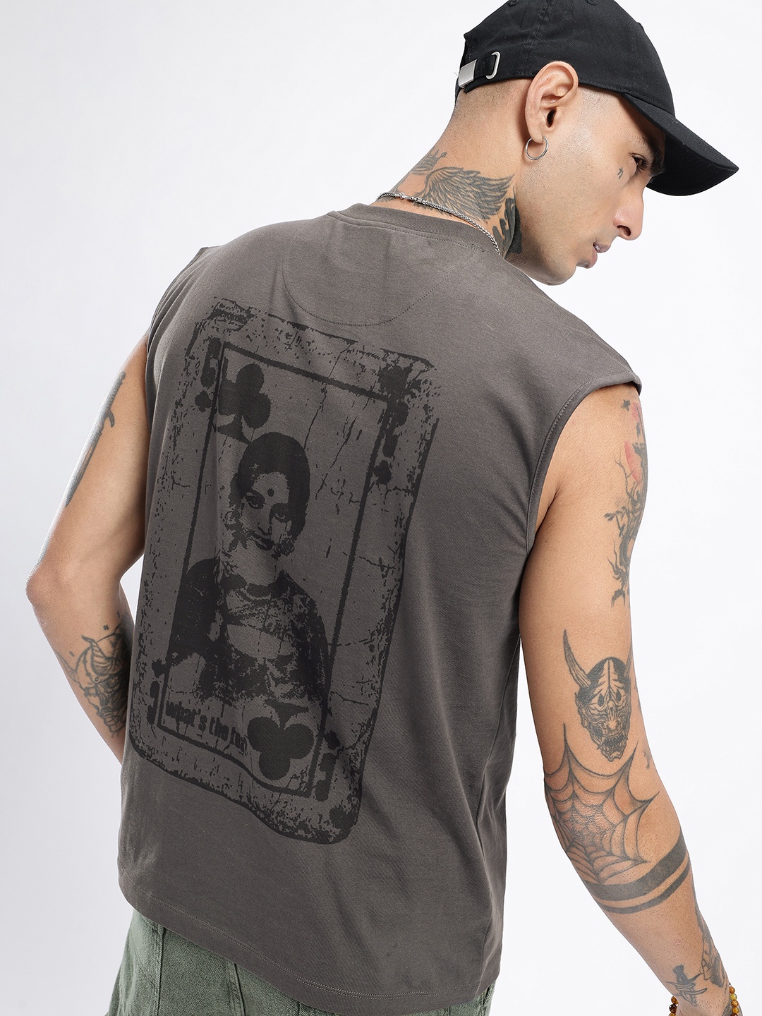 

glitchezUrban Dope Printed Oversized T-shirt, Grey