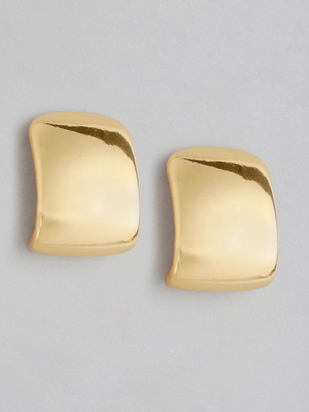 

MANGO Square Drop Earrings, Gold