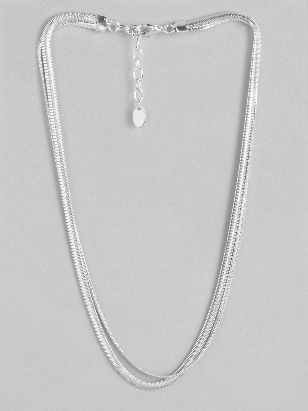 

MANGO Women Minimal Design Chain, Silver