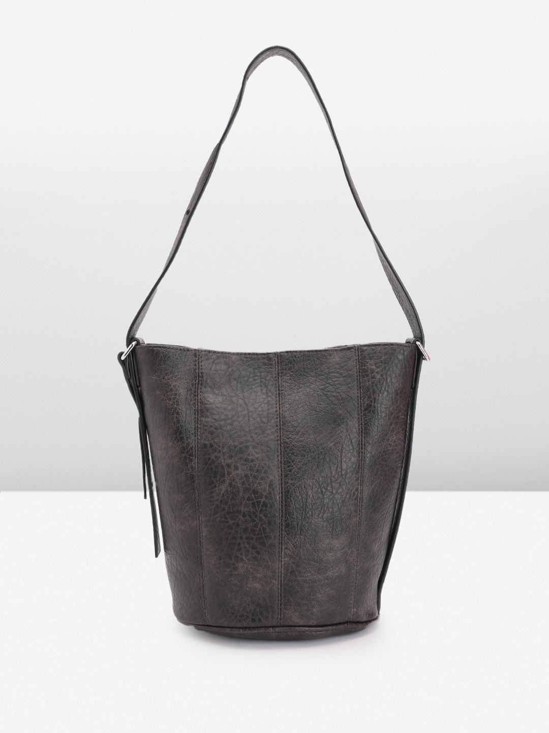 

MANGO Bucket Shoulder Bag, Coffee brown