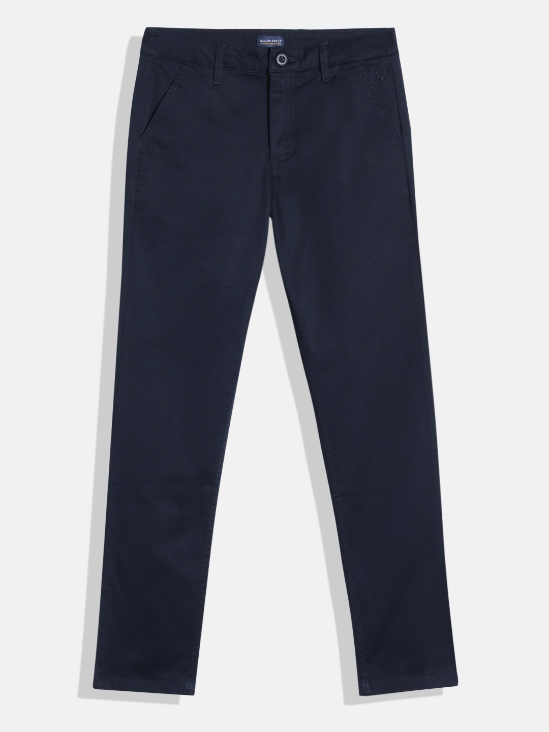 

Allen Solly Junior Boys Solid Trousers, Navy blue