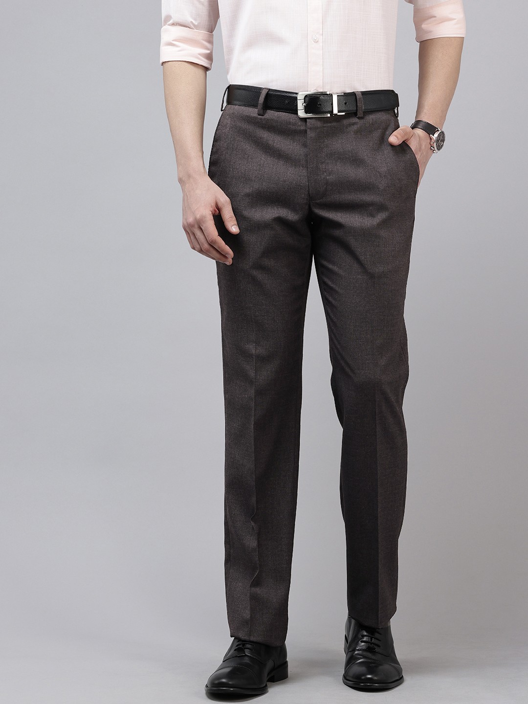 

Park Avenue Men Formal Trousers, Brown
