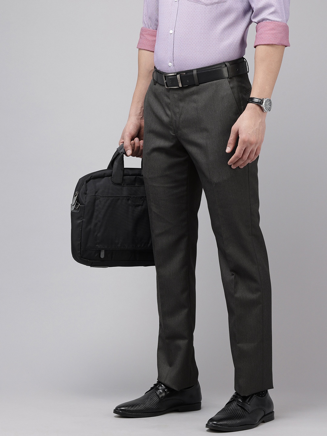 

Park Avenue Men Formal Trousers, Grey