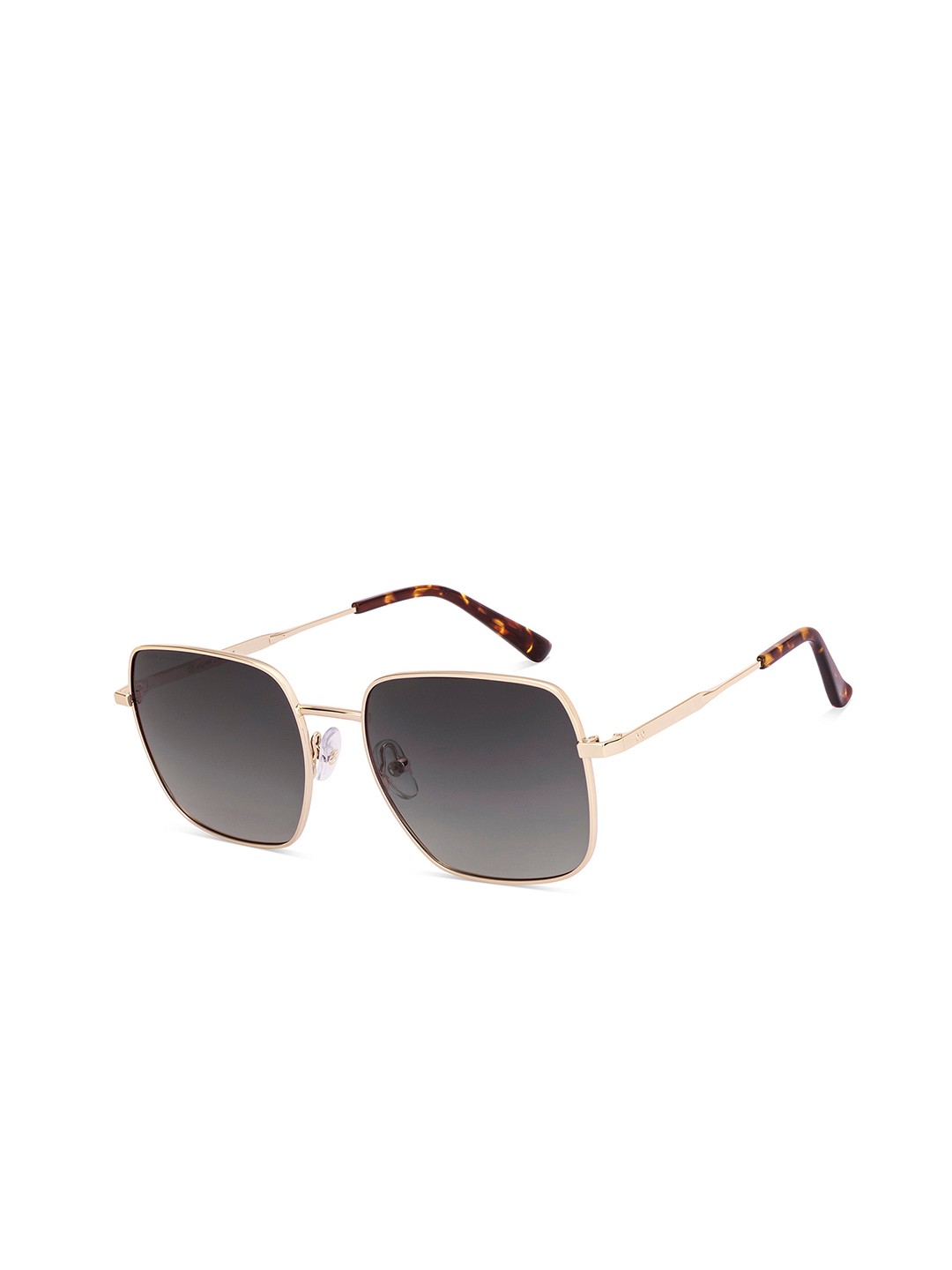 

John Jacobs Unisex Square Sunglasses with Polarised and UV Protected Lens, Grey