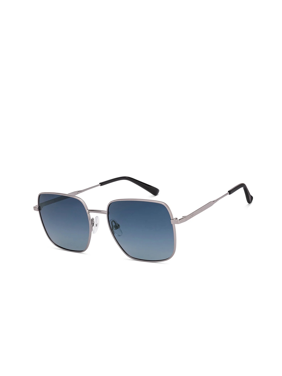 

John Jacobs Unisex Square Sunglasses with Polarised and UV Protected Lens 222524, Blue