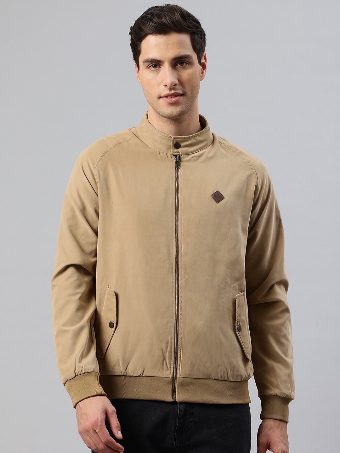 

Pierre Carlo Men Reversible Open Front Jacket, Beige