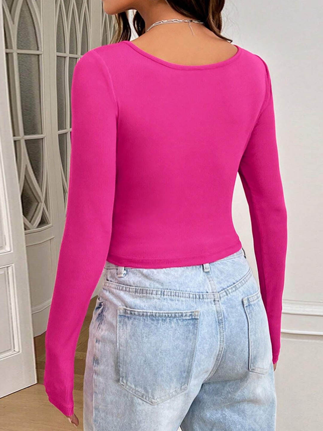 

HERE&NOW Women Styled Back Top, Pink