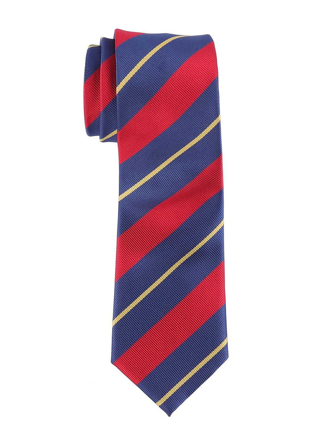 

The Tie Hub Men Striped Bow Tie, Maroon
