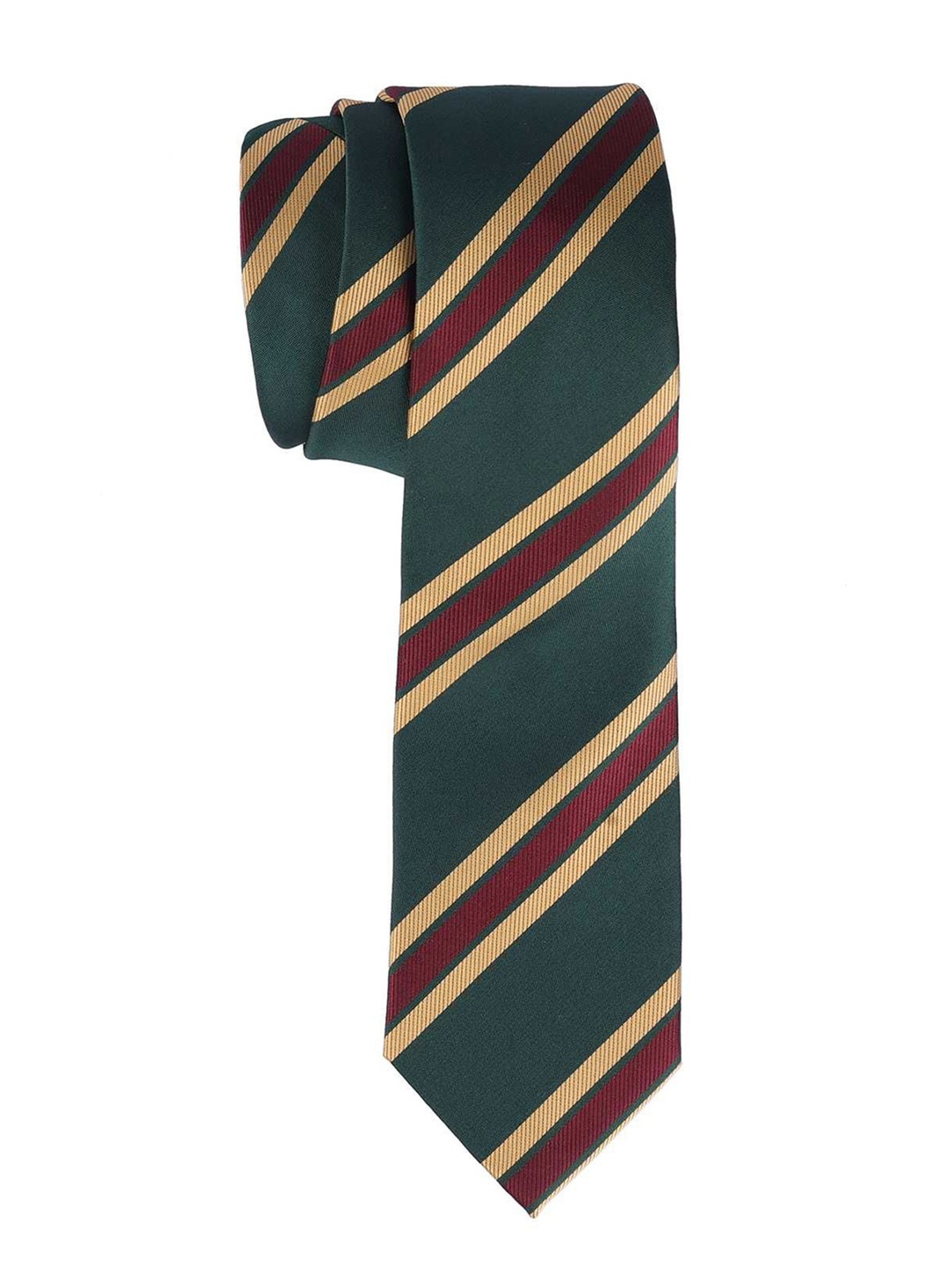 

The Tie Hub Men Striped Broad Tie, Green