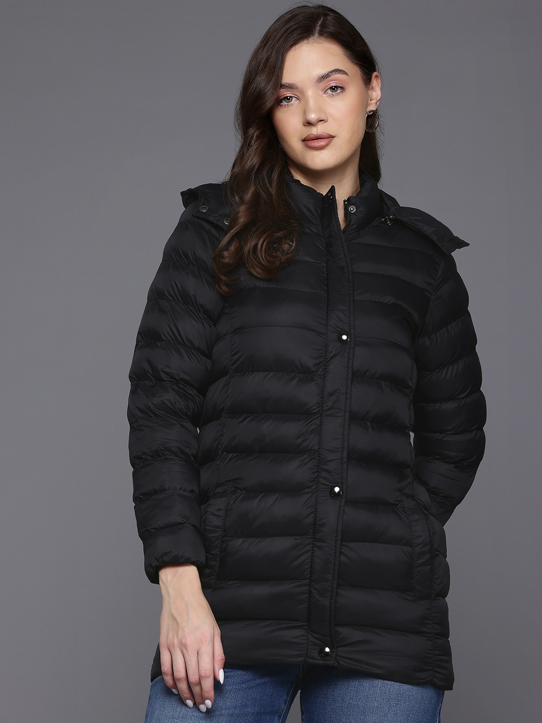 

Cayman Women Lightweight Longline Outdoor Puffer Jacket, Black