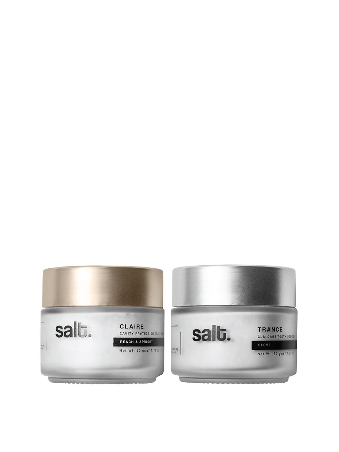 

SALT Set of Claire & Trance Tooth Powder 50g each, White