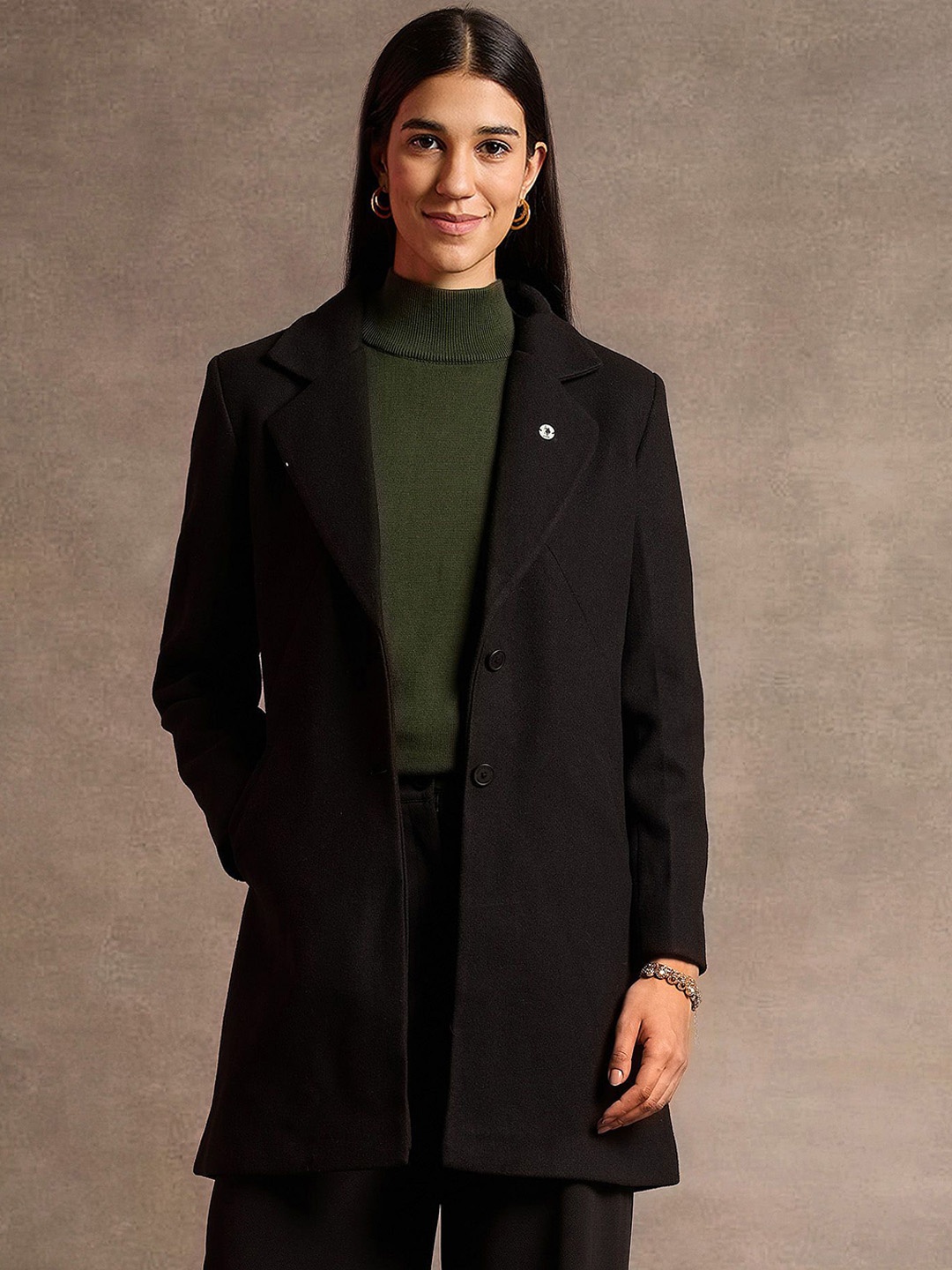 

U.S. Polo Assn. Women Women Longline Bomber Jacket, Black