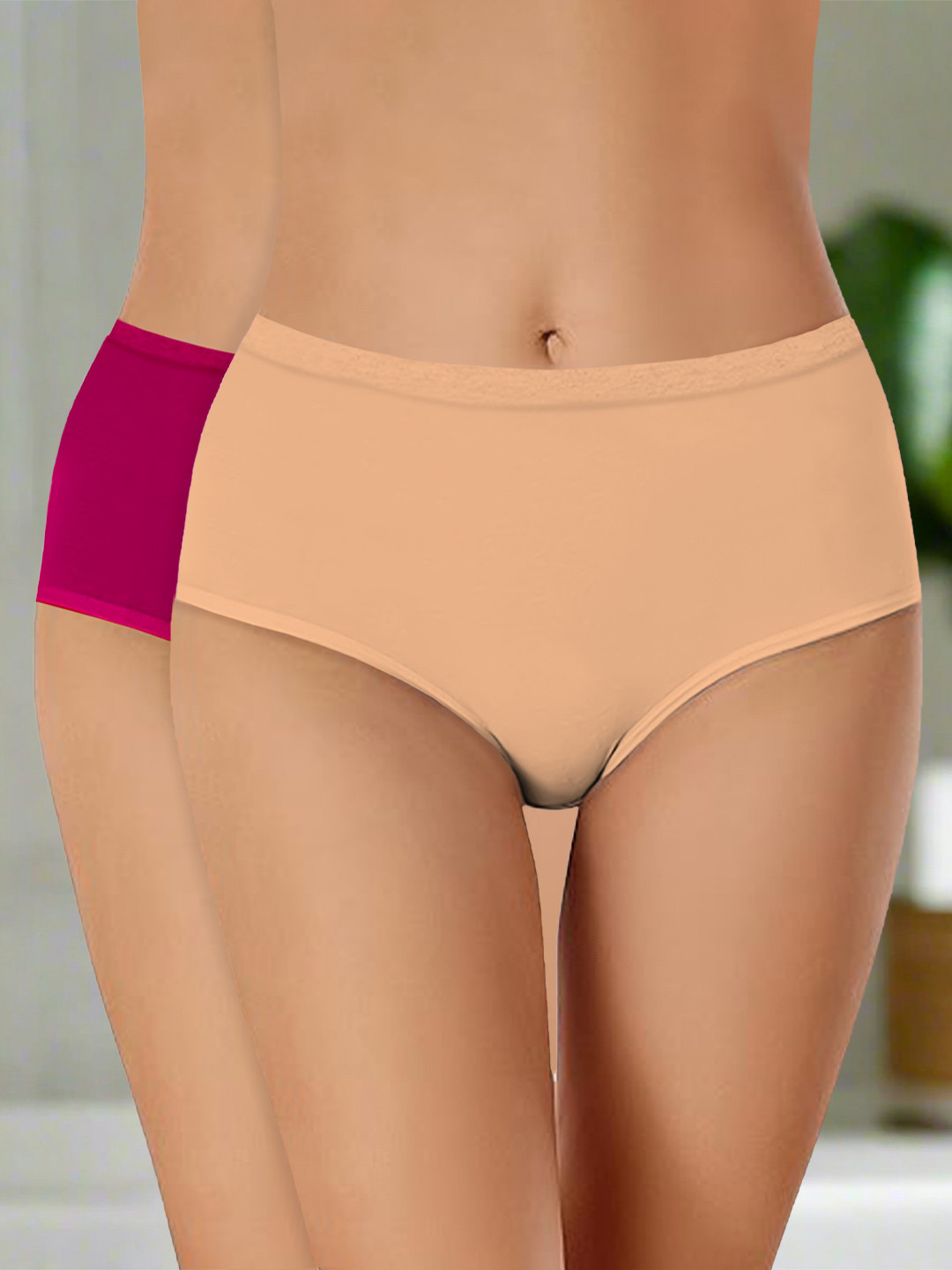 

Heelium Pack Of 3 Hipster Briefs P2-W-Brief-BGEMRN-XXXL, Maroon
