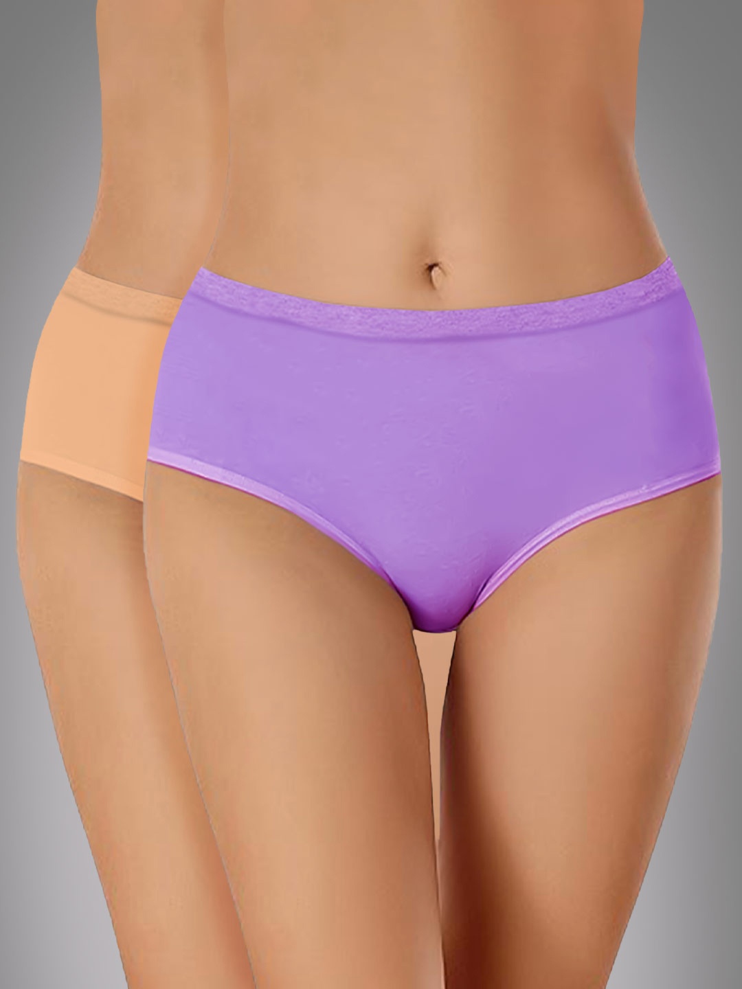 

Heelium Pack Of 2 Hipster Briefs P2-W-Brief-LAVBGE-XL, Lavender