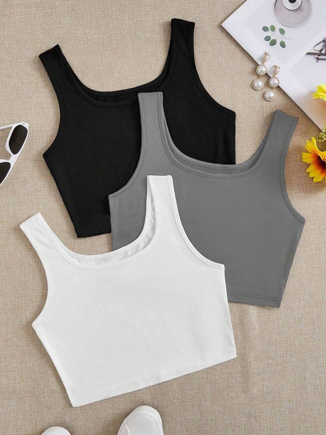 

BAESD Crop Top, White