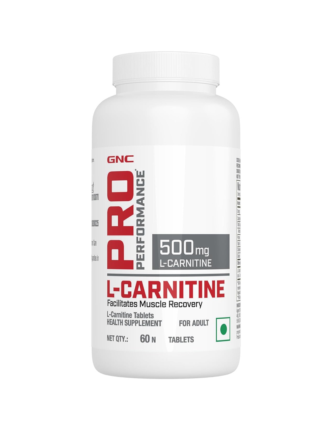 

GNC Pro Performance L-Carnitine - 60 N Capsules, White