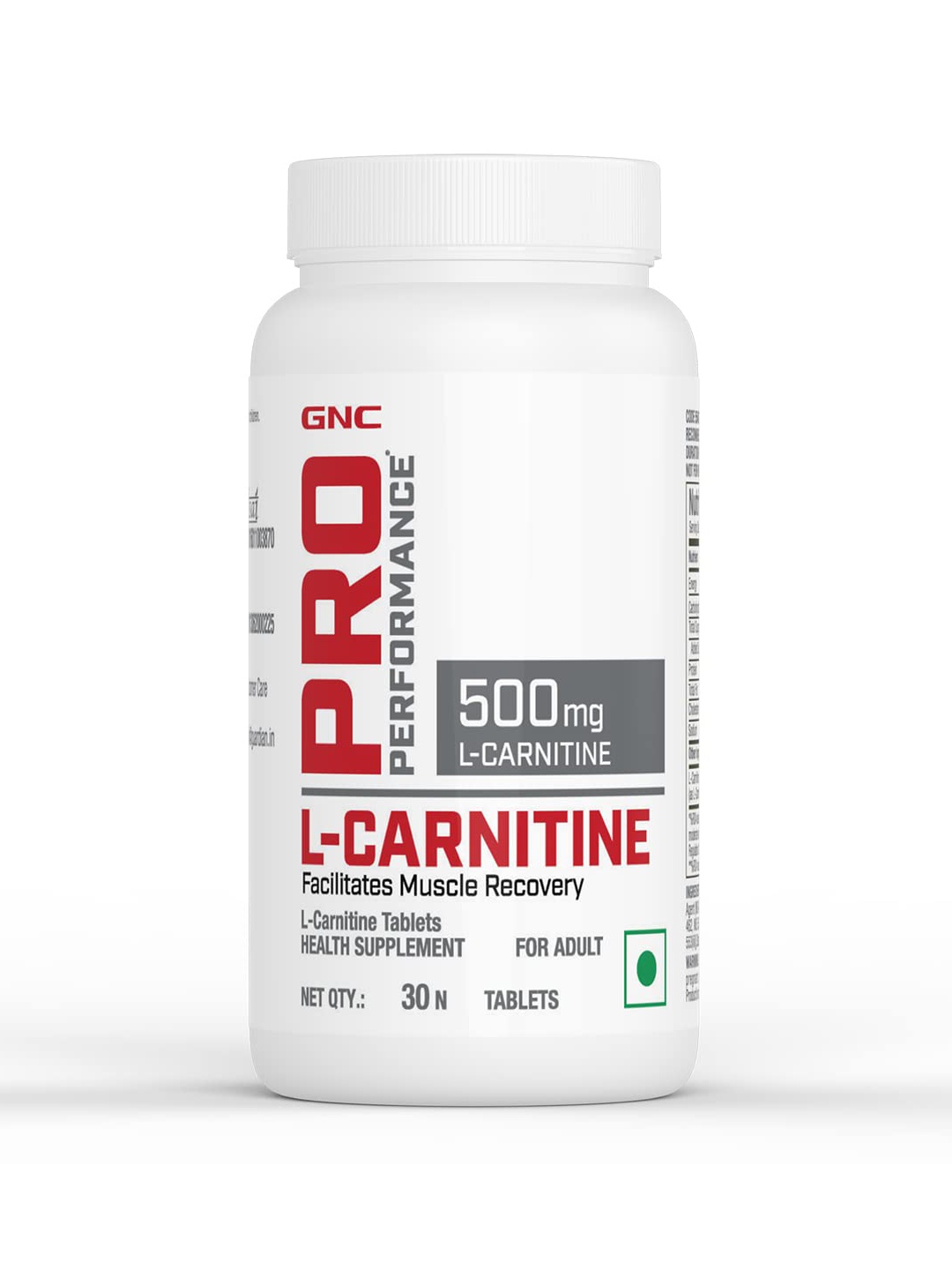 

GNC Pro Performance L-Carnitine - 30 N Capsules, White