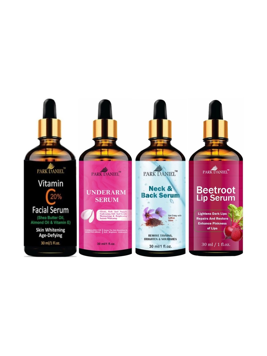 

Park Daniel Set Of 4 Serum - 30ml Each, Black
