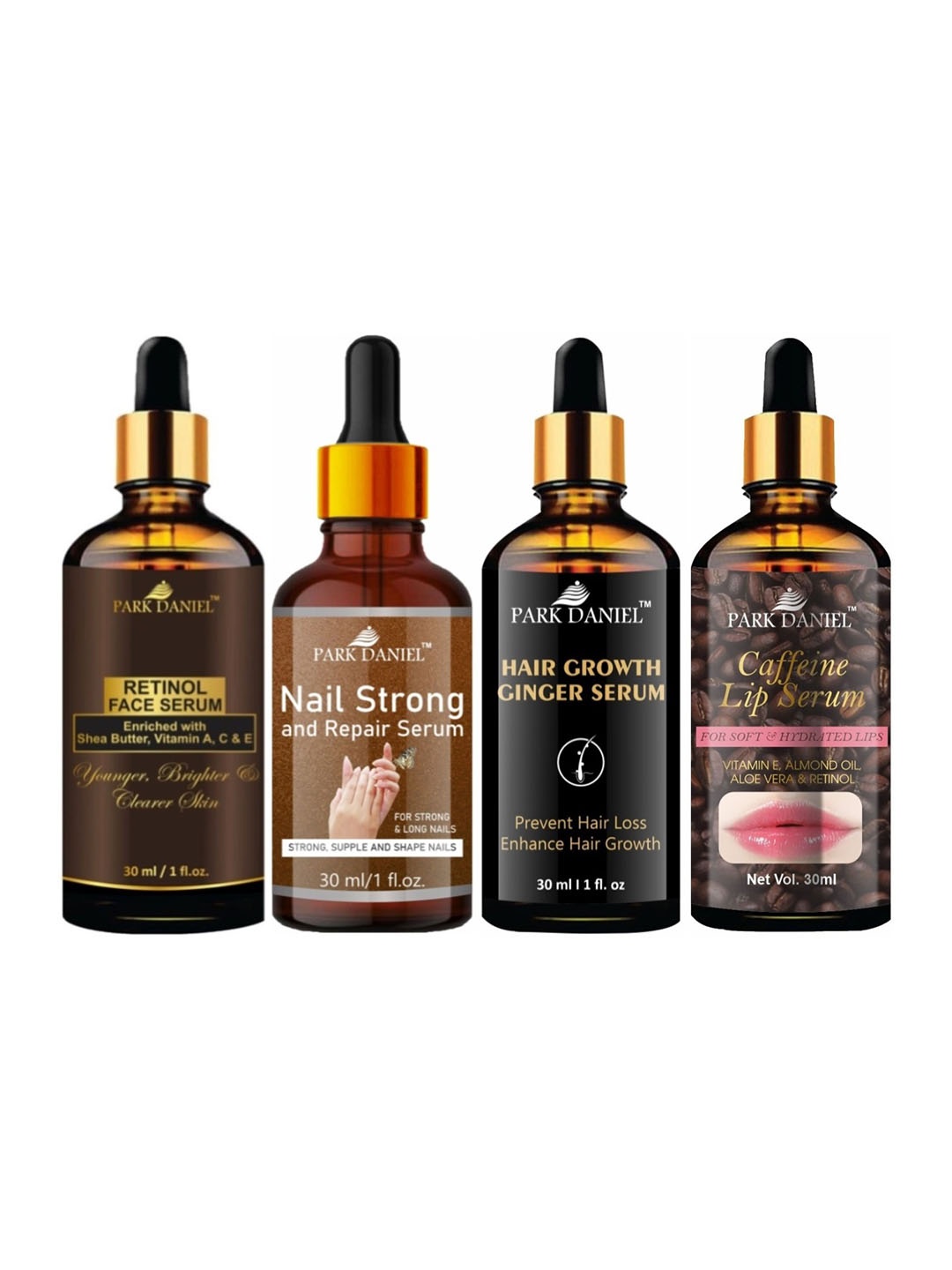 

Park Daniel Set Of 4 Serum Combo - 30 ml Each, Multi