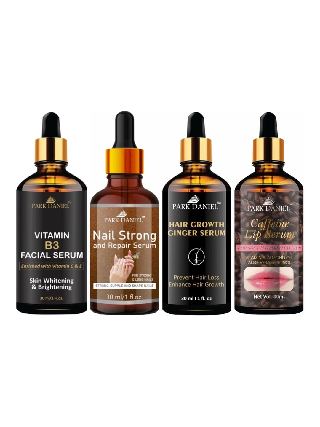 

Park Daniel Set Of 4 Serum Combo - 30 ml Each, Multi