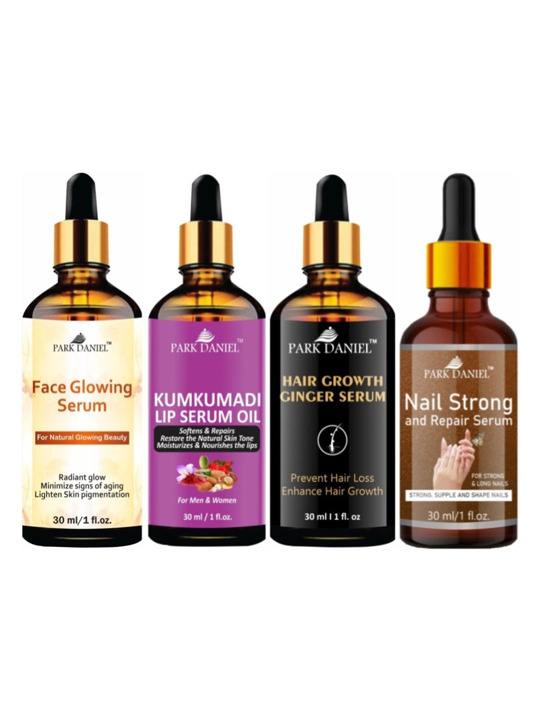 

Park Daniel 4Pcs Serum Combo - 30 ml Each, Multi