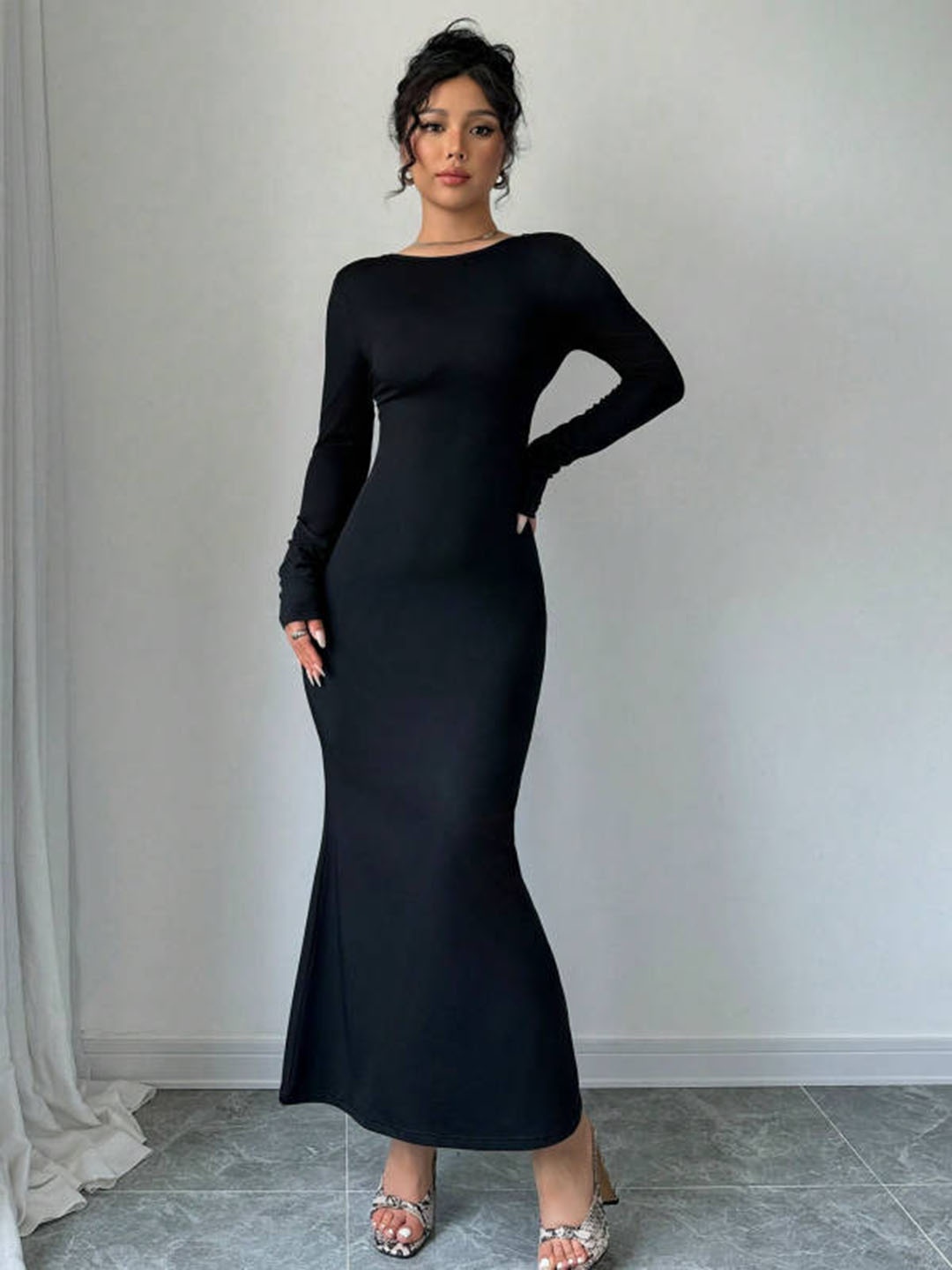 

HERE&NOW Women Maxi Dress, Black