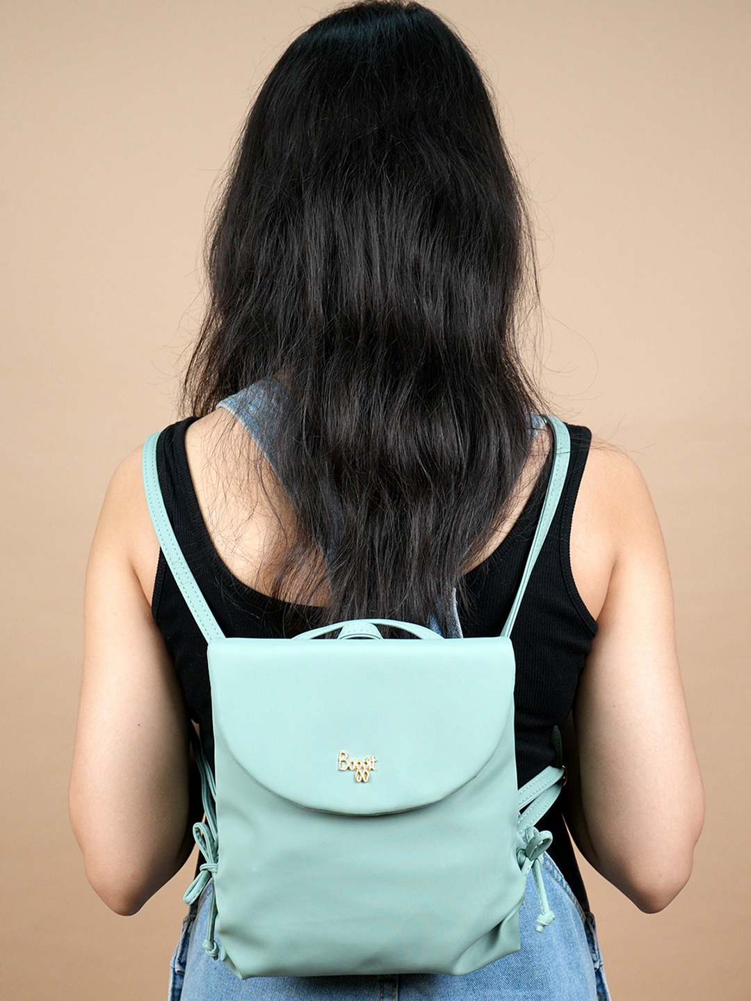 

Baggit Women Brand Logo Backpack, Green