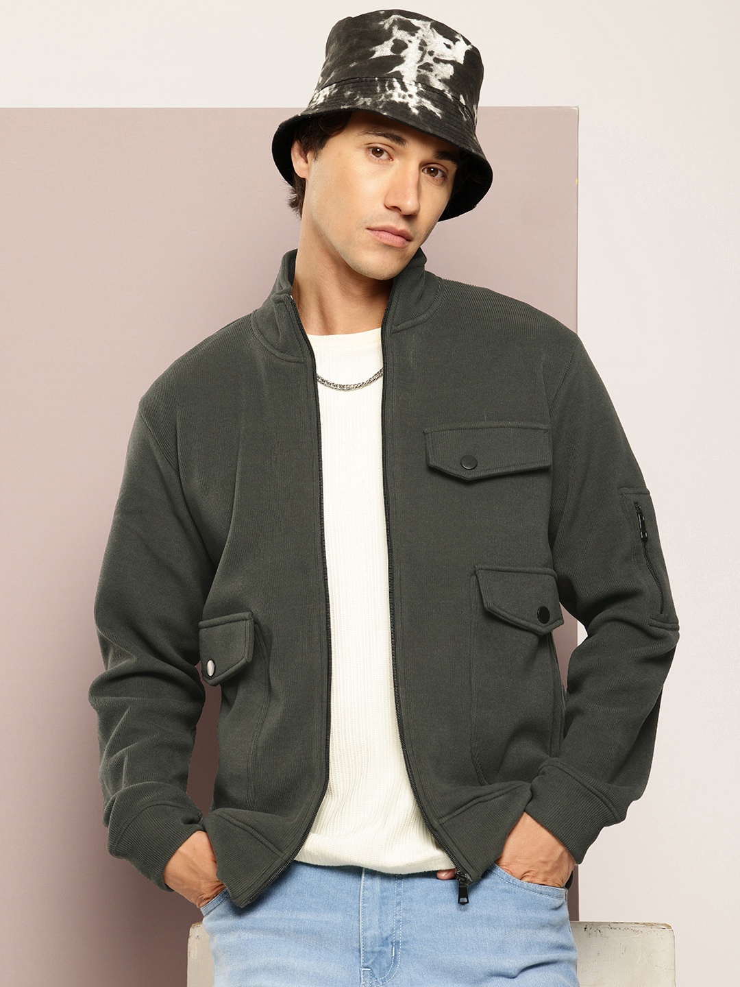 

Kook N Keech Men Casual Jacket, Green