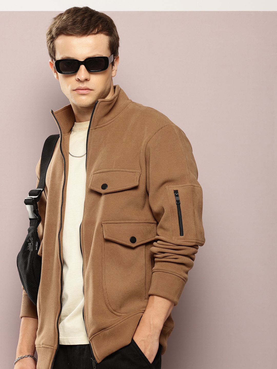 

Kook N Keech Men Knitted Jacket, Beige