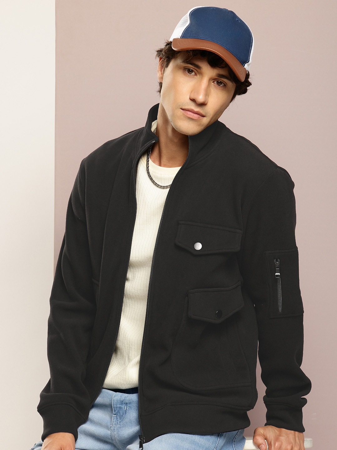 

Kook N Keech Men Casual Jacket, Black