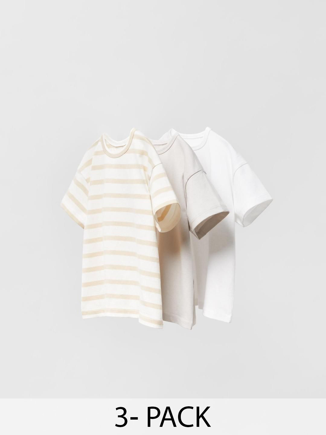 

ZARA Kids-Unisex Beige Tshirts