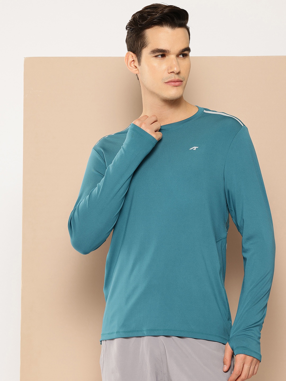 

Alcis Solid Slim Fit T-shirt, Teal