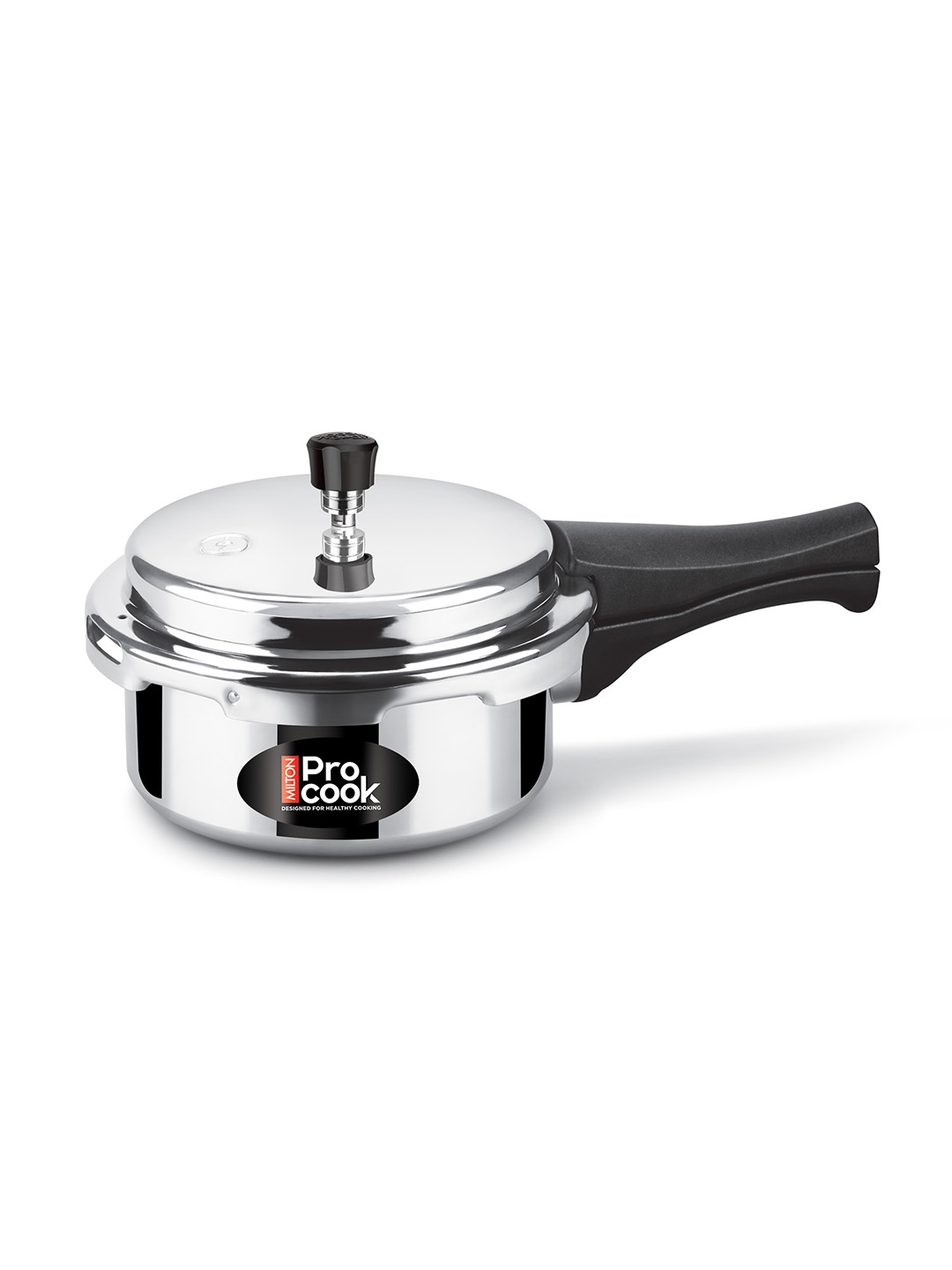 

Milton Pro Cook Silver-Toned Aluminium Induction Pressure Cooker With Outer Lid 2 L