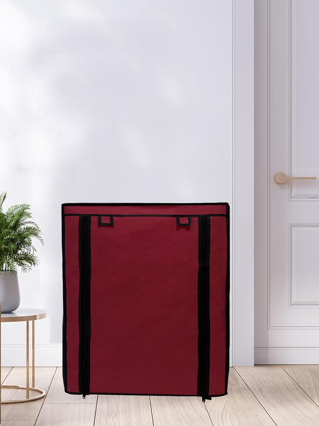 

Urban Choice Maroon Cotton Shoe Rack Cover