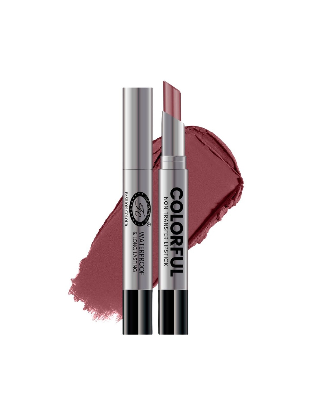 Fashion Colour Colorful Long Lasting & Non-Transfer Lipstick - 2.6g - Caramel 324, Brown