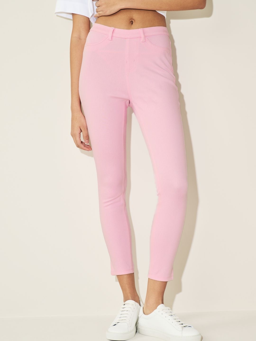 

NEXT Women Solid Three-Fourth Length Leggings, Pink