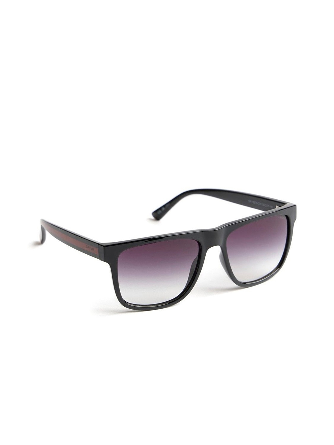 

OPIUM Men Wayfarer Casual Sunglasses with UV Protected Lens, Black