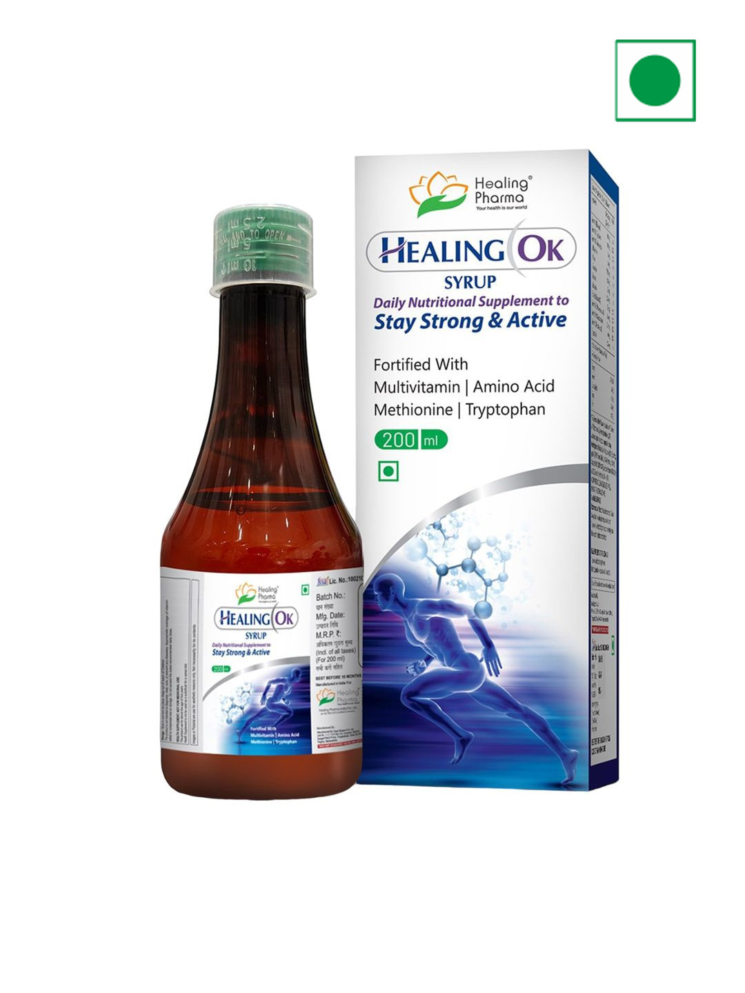 

Healing Pharma Healing OK Multivitamins Syrup - 200 ml, White