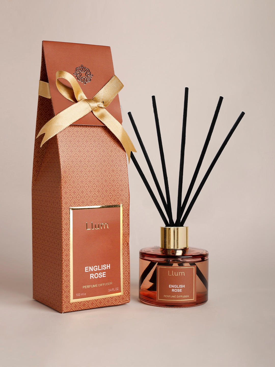 

LLUM English Rose Reed Diffuser Set - 100 ml, Pink