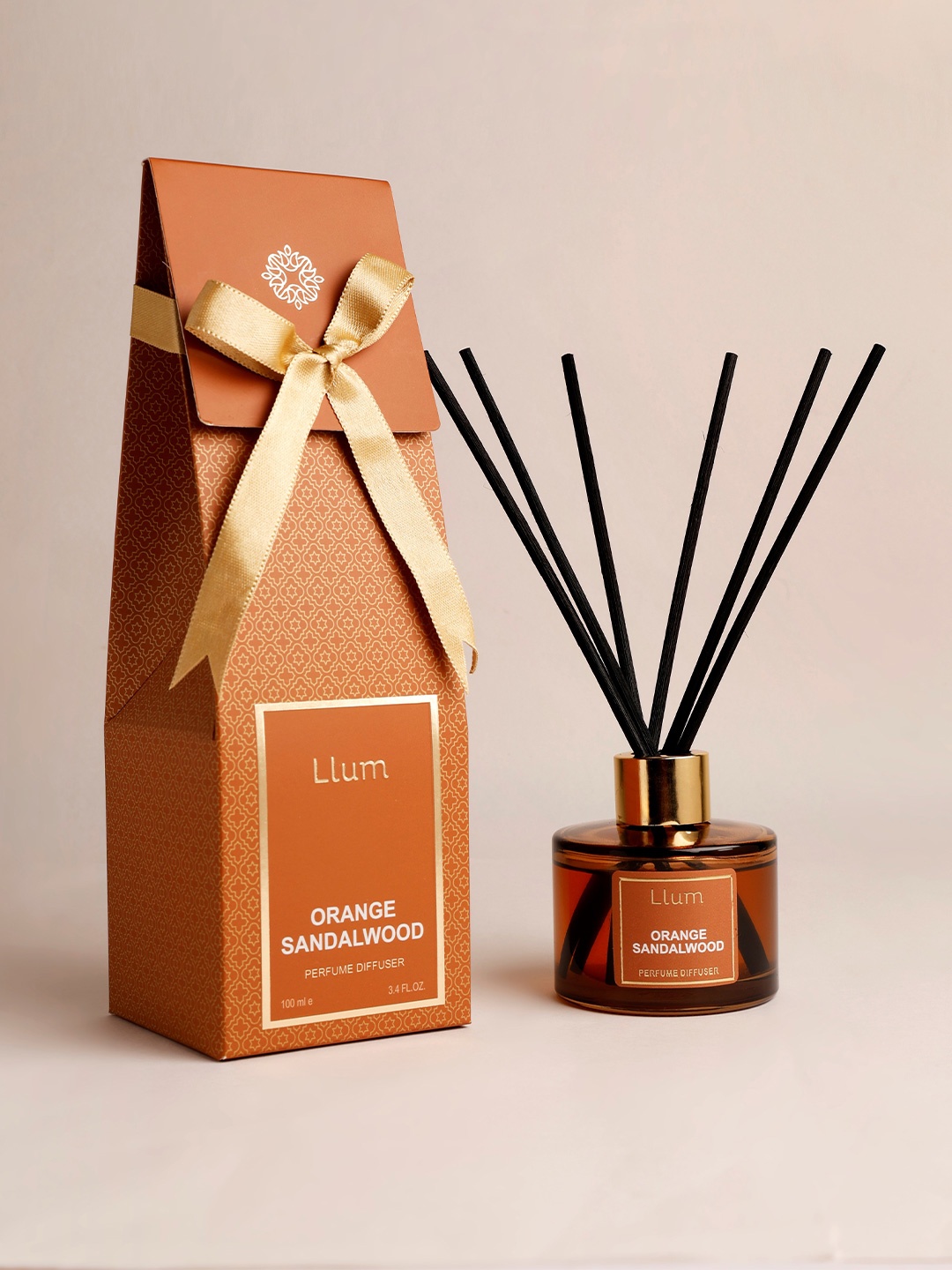 

LLUM Orange Sandalwood Reed Diffuser Set 100ml