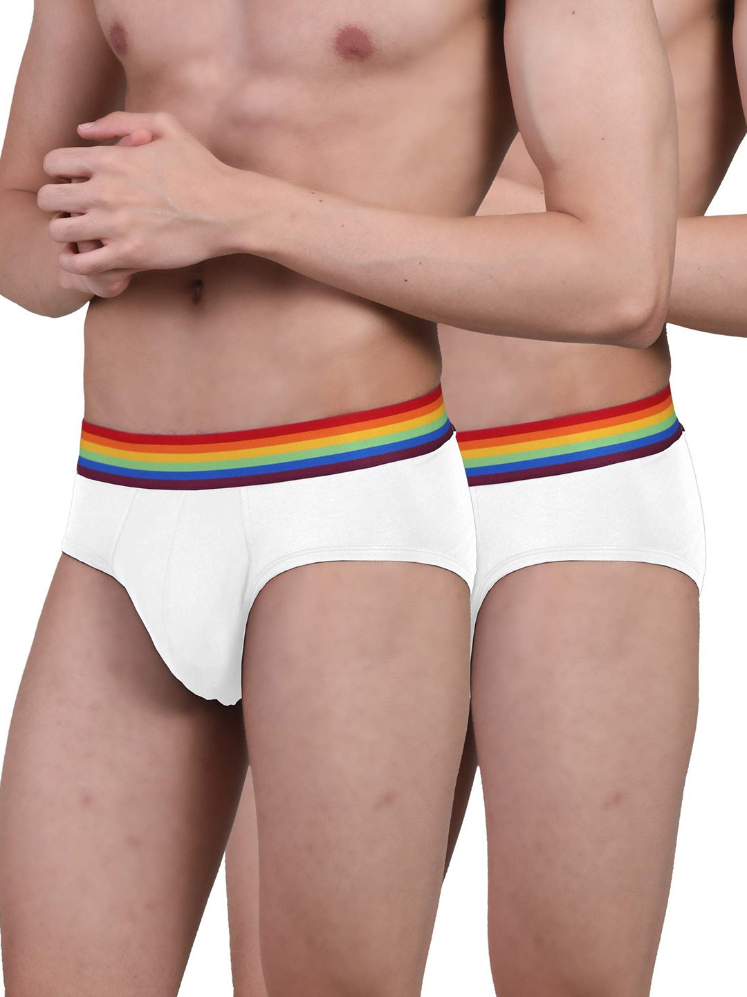 

FREECULTR Pack Of 2 Anti Bacterial Micromodal Basic Briefs N_, White