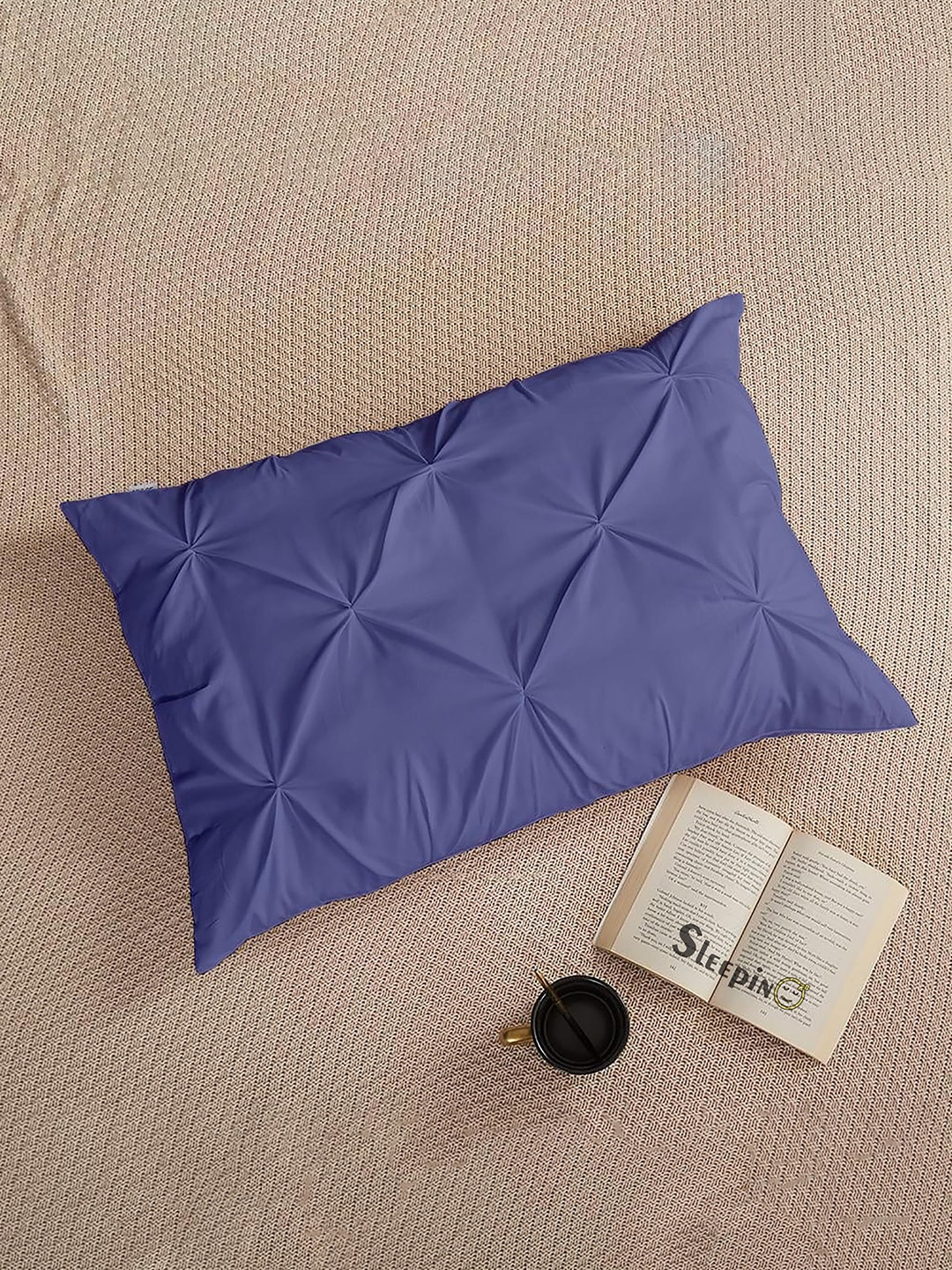 

Sleepino Blue 1 Pieces Solid Linen Rectangle Pillow Covers