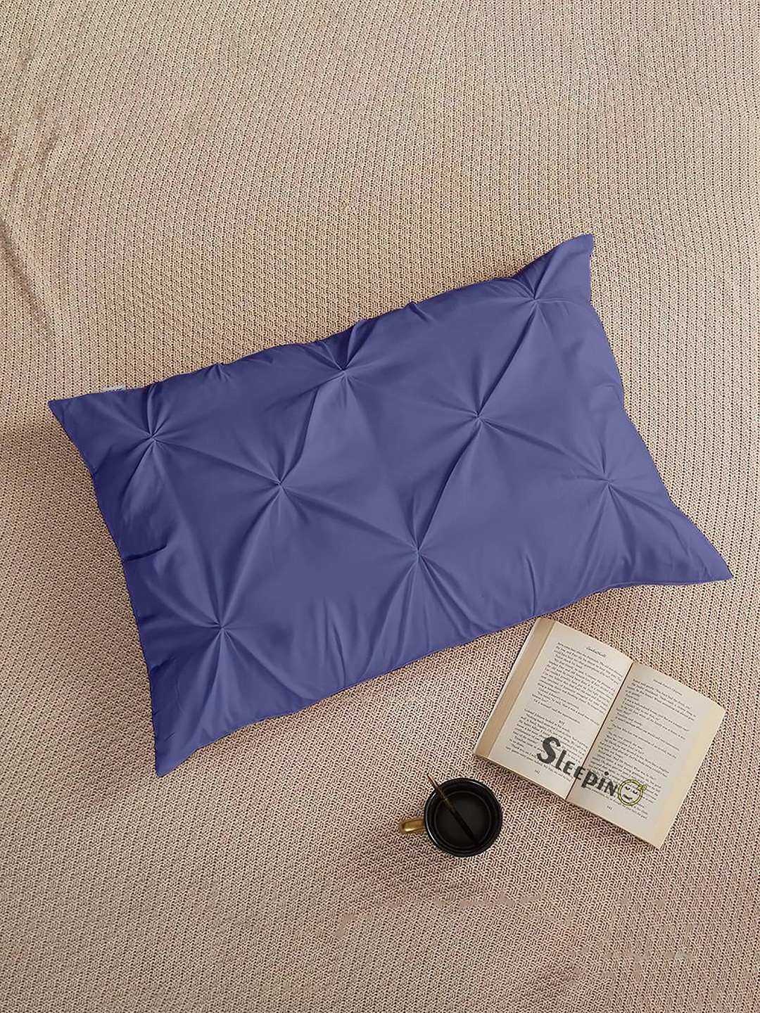 

Sleepino Blue 6 Pieces Solid Linen Rectangle Pillow Covers