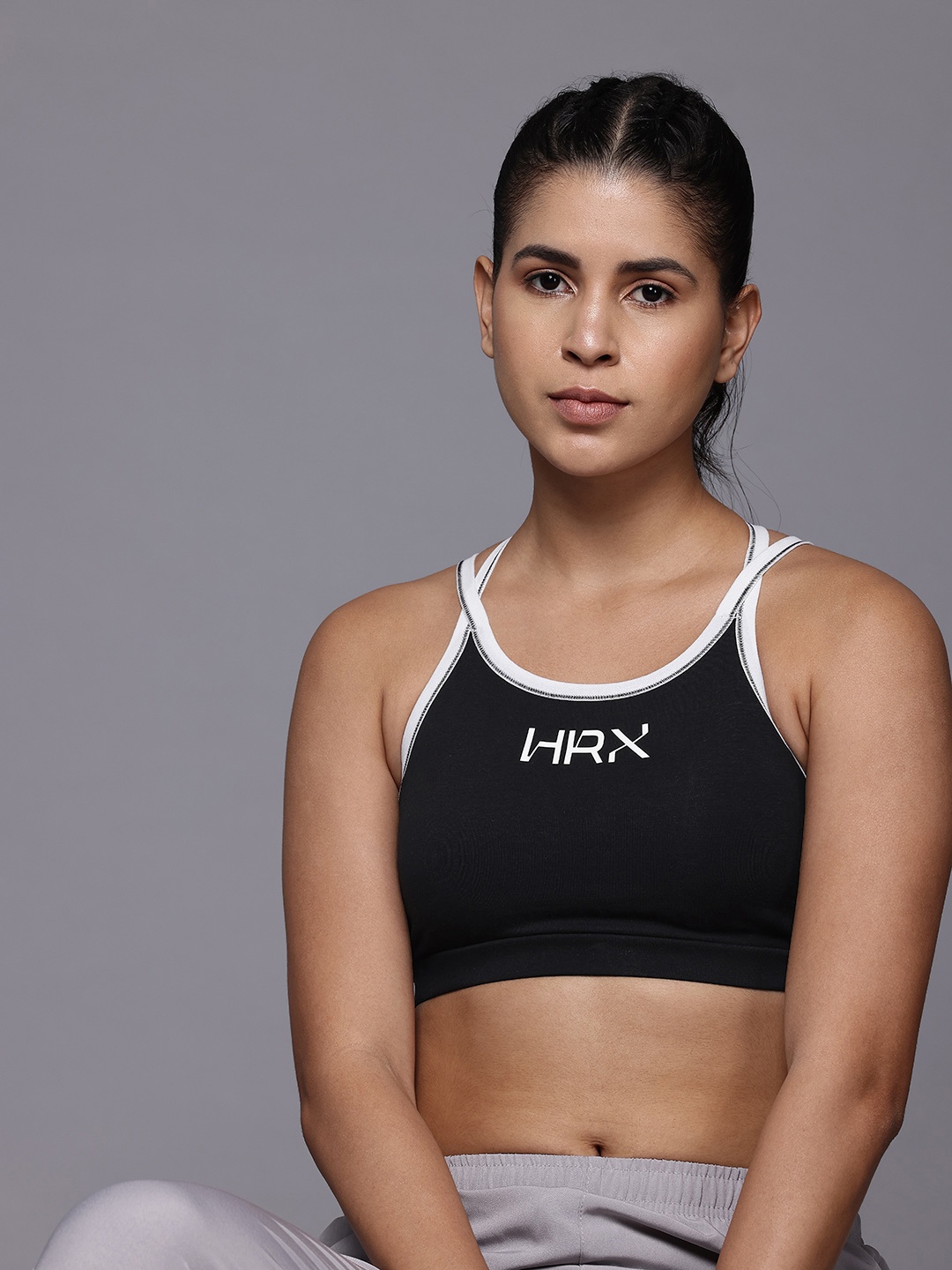 

HRX by Hrithik Roshan Printed All Day Comfort Bra, Black