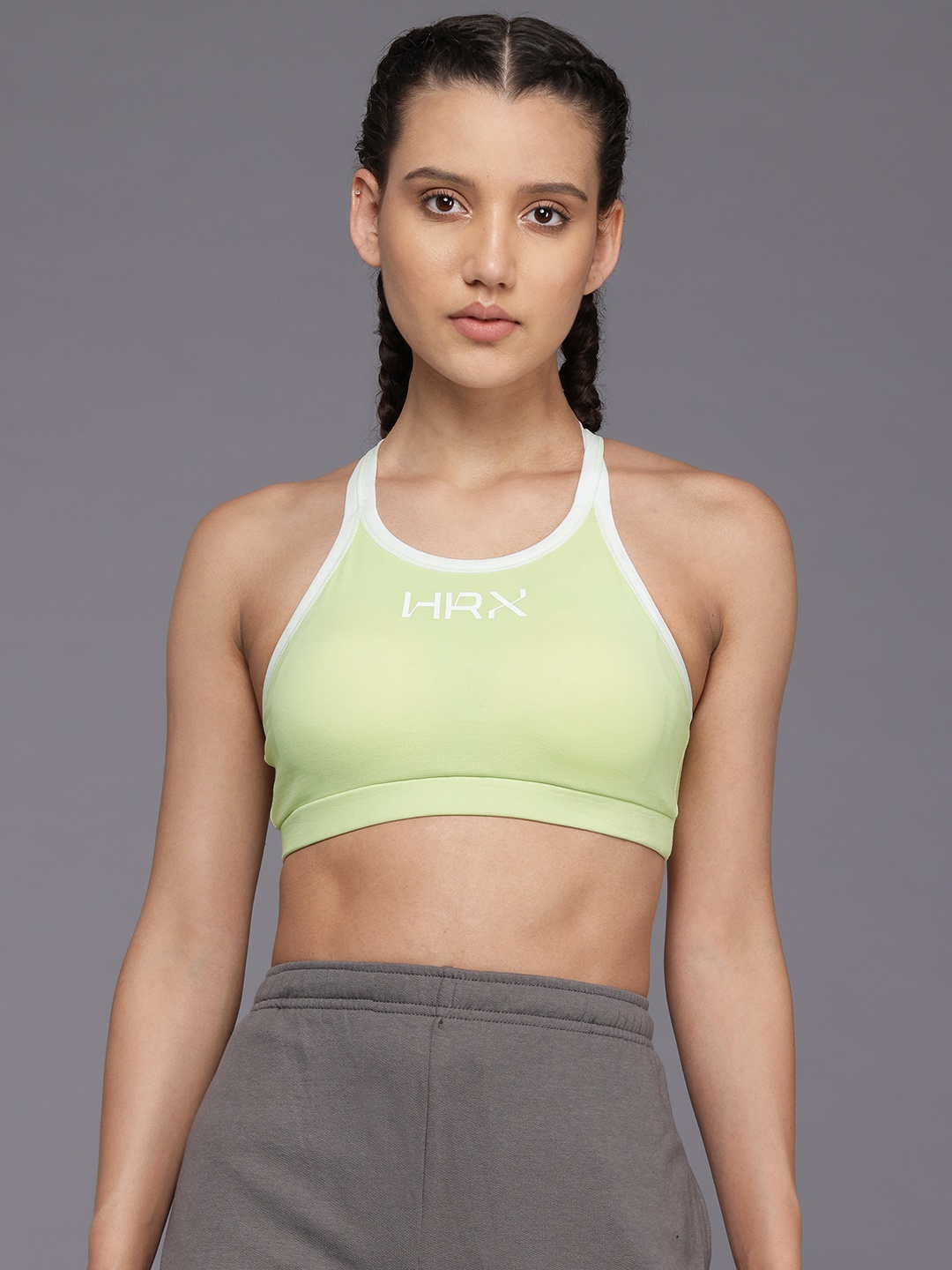 

HRX by Hrithik Roshan Full Coverage Lightly Padded Bra, Fluorescent green